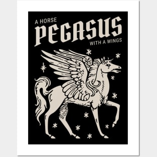 Antique Horse Pegasus Posters and Art